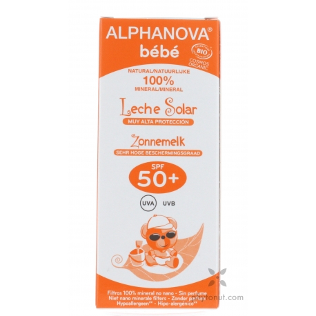 Creme Solaire Bio 50 Bebes Alphanova Selection Phytonut