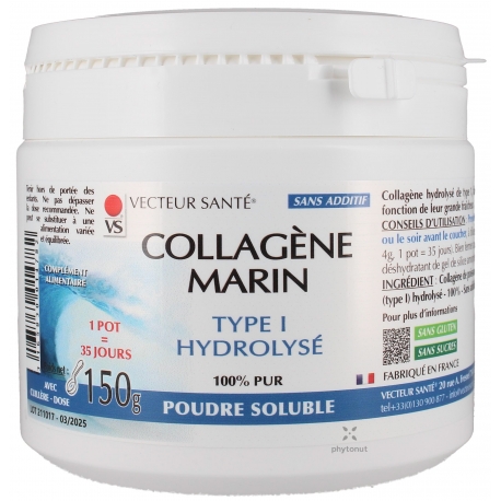 Pure Collagène Marin Hydrolysé (Type1) 150 gélules – Shayn