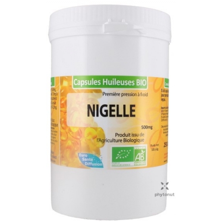 Huile de Nigelle Bio, 120 gélules - Nature Love - Boutique en