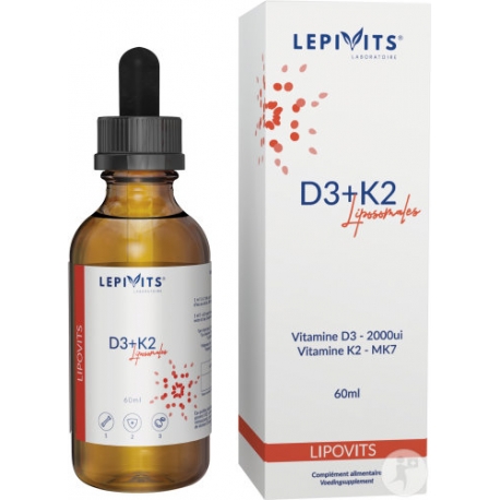 Vitamine D3 (2000 UI) & K2 liposomale - liquide